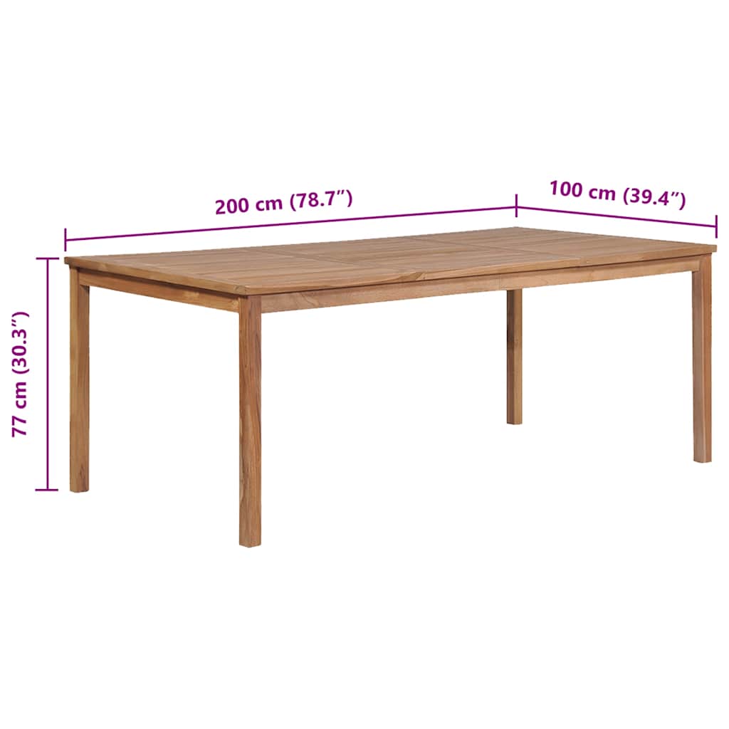 Table De Jardin Bois De Teck Solide
