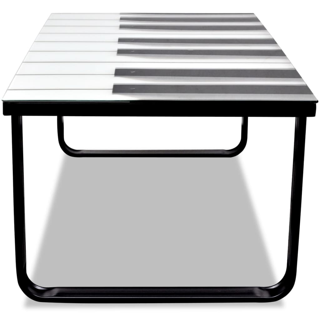 Table Basse Avec Impression De Dessus De Table En Verre