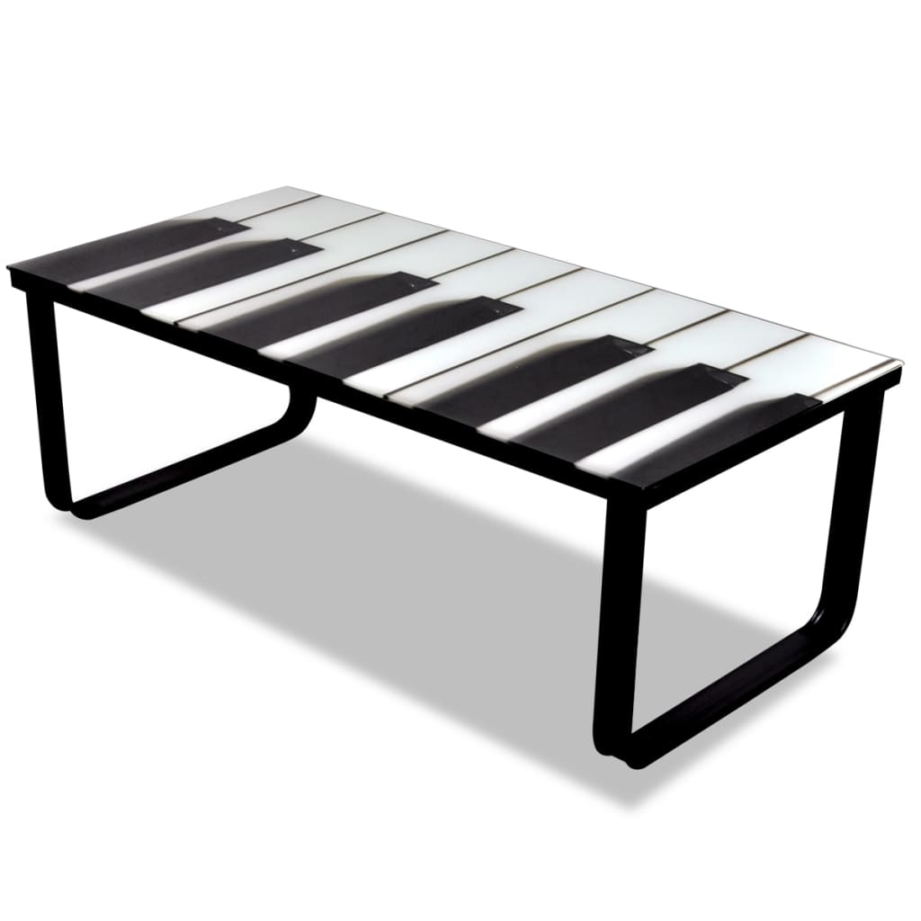 Table Basse Avec Impression De Dessus De Table En Verre
