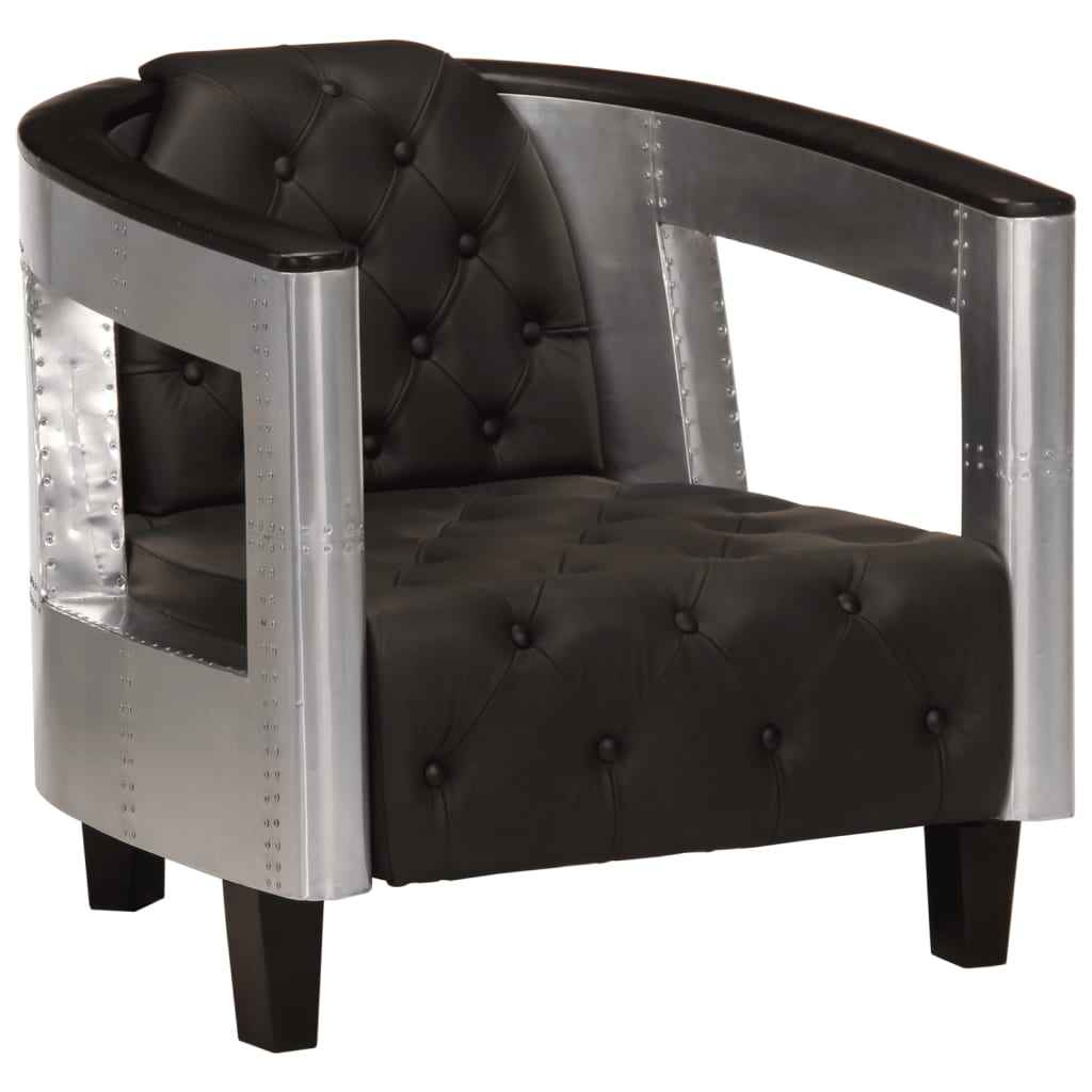 Fauteuil En Style D'aviation Cuir Véritable