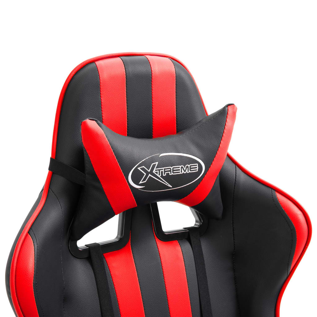 Red Faux Leather Gaming Chair