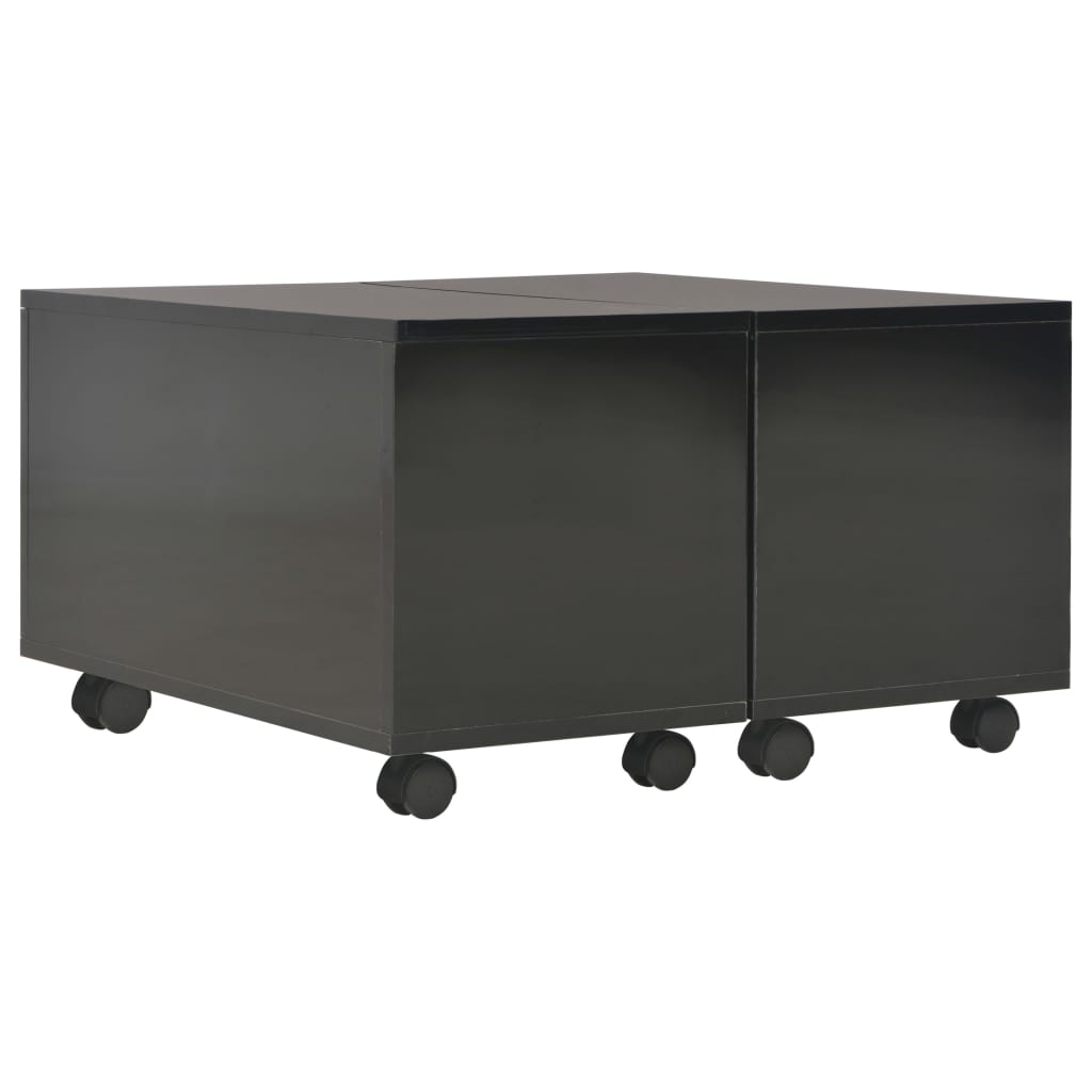 Table Basse Brillant Bois D'ingénierie