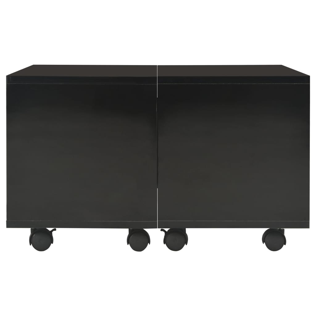 Table Basse Brillant Bois D'ingénierie