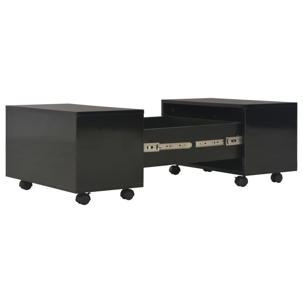 Table Basse Brillant Bois D'ingénierie