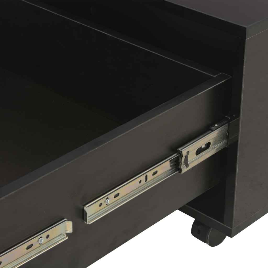 Table Basse Brillant Bois D'ingénierie