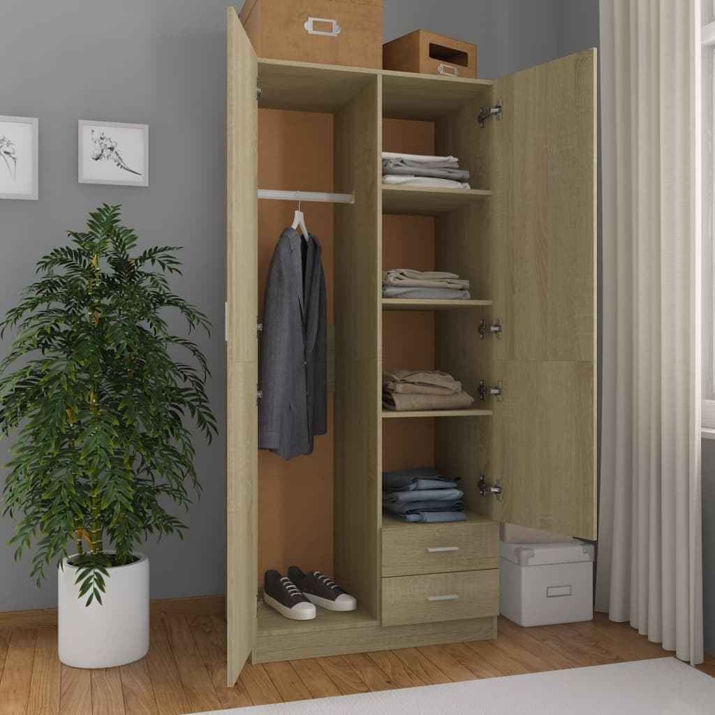 Garde-Robe 80X52X180 Cm Aggloméré