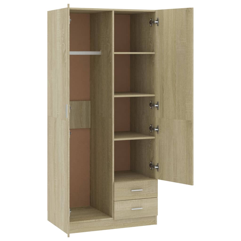 Garde-Robe 80X52X180 Cm Aggloméré