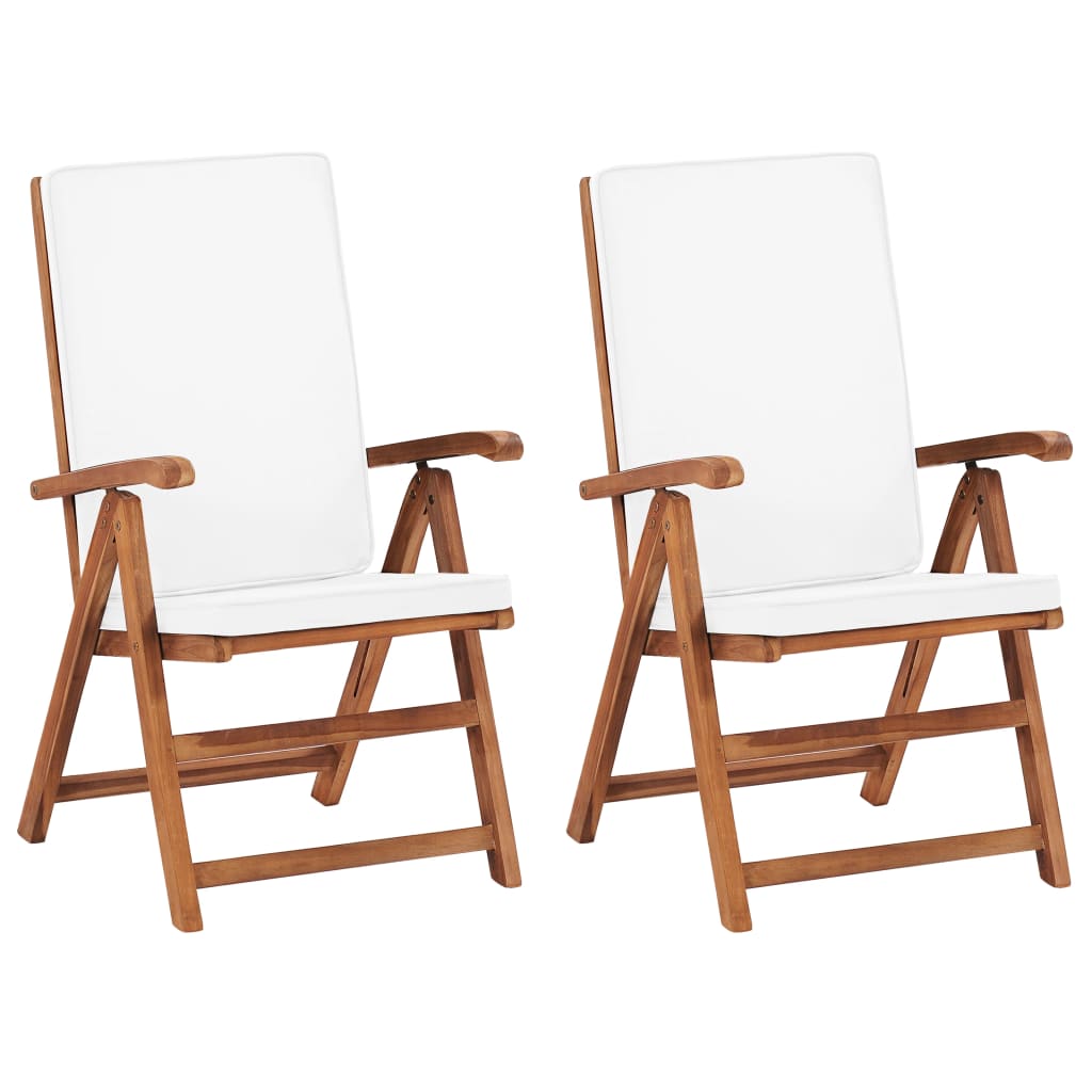 Chaise De Jardin 8 Pcs Marron Et Blanc 57 X 71,5 X 104 Cm