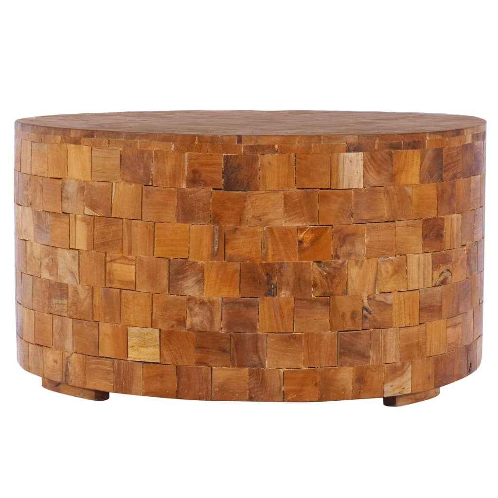 Table Basse 60X60X35 Cm Bois De Teck Massif