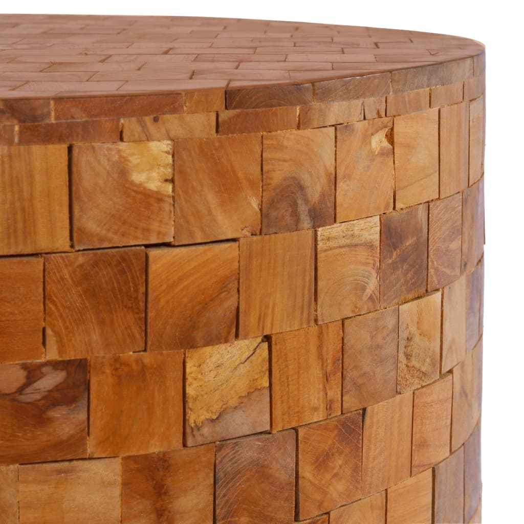 Table Basse 60X60X35 Cm Bois De Teck Massif