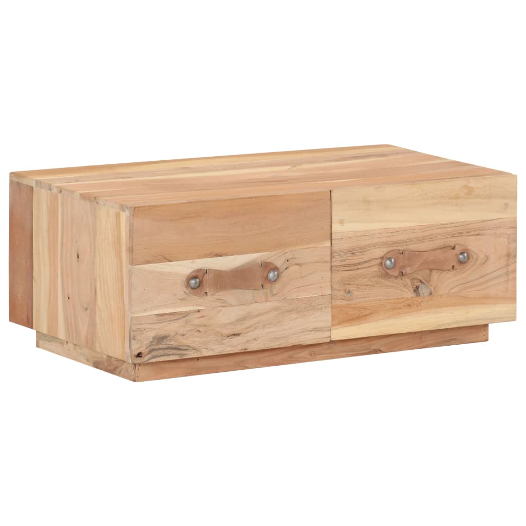 Table Basse 90X50X35 Cm Bois De Récupération Massif