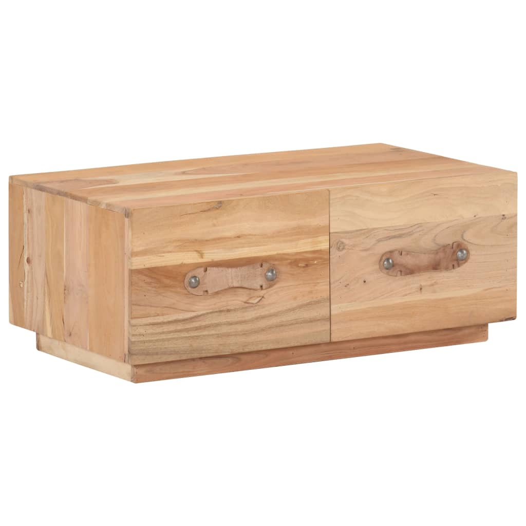 Table Basse 90X50X35 Cm Bois De Récupération Massif