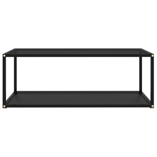 322898 vidaXL Coffee Table Black 100x50x35 cm Tempered Glass