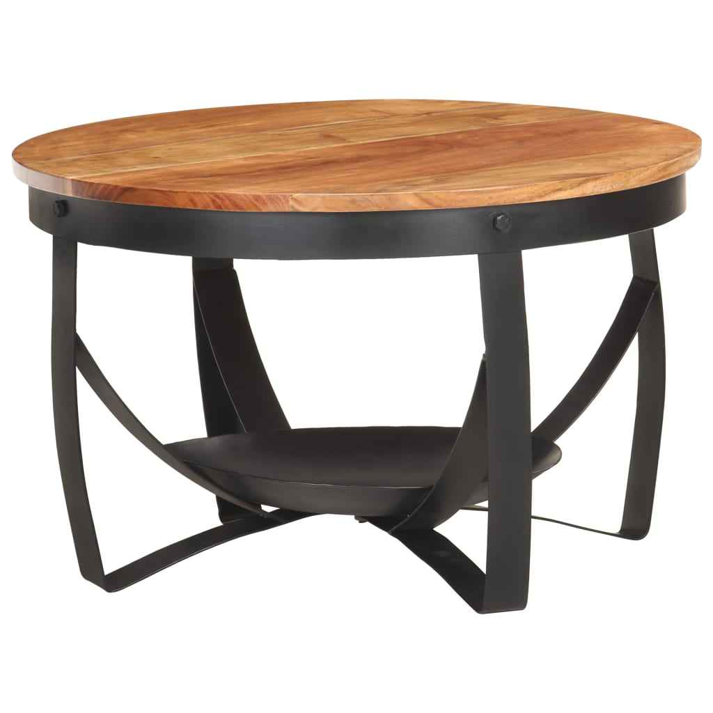 Table Basse Ø Bois D'acacia Solide