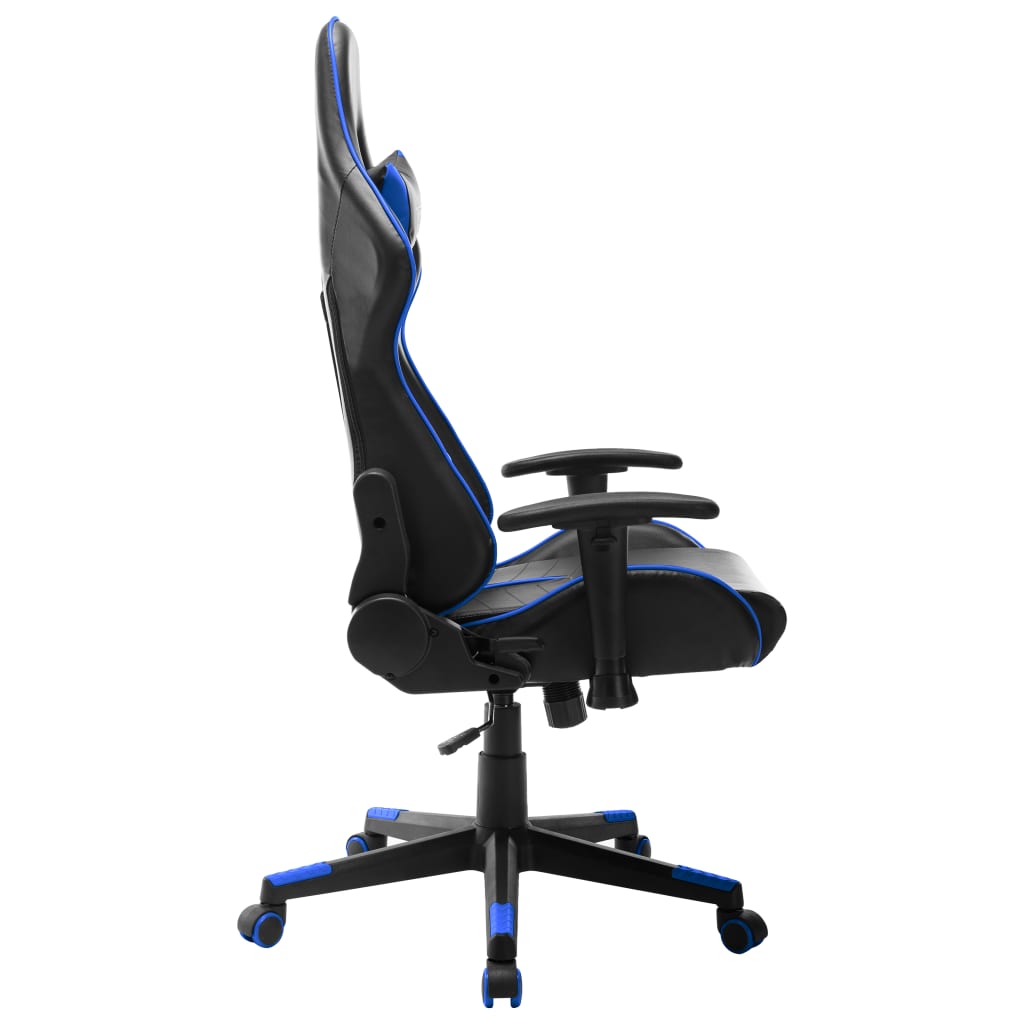 Gaming chair Black and blue Faux leather