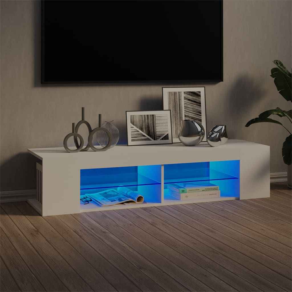 Meuble Tv Avec Lumières Led Bois D'ingénierie