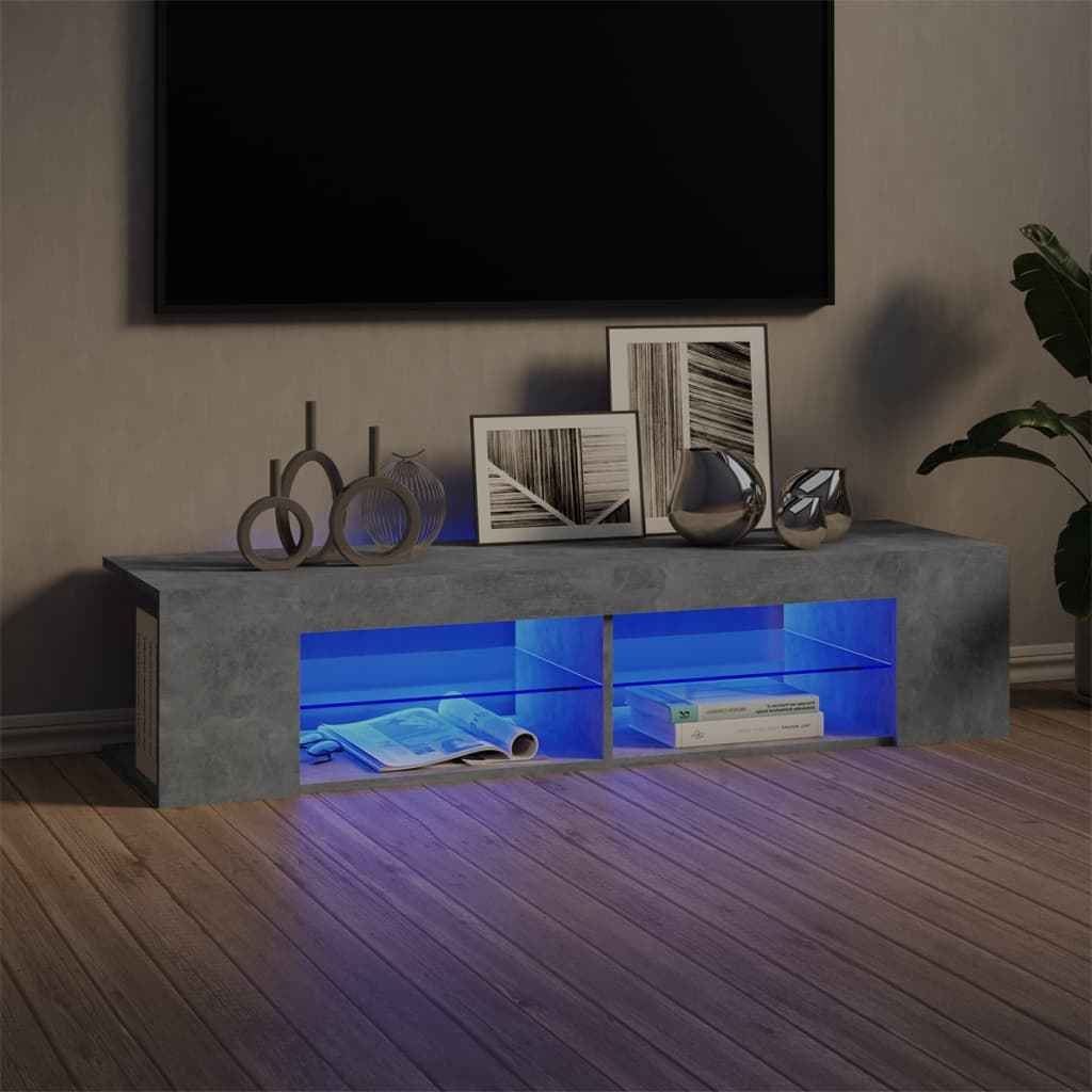 Meuble Tv Avec Lumières Led Bois D'ingénierie
