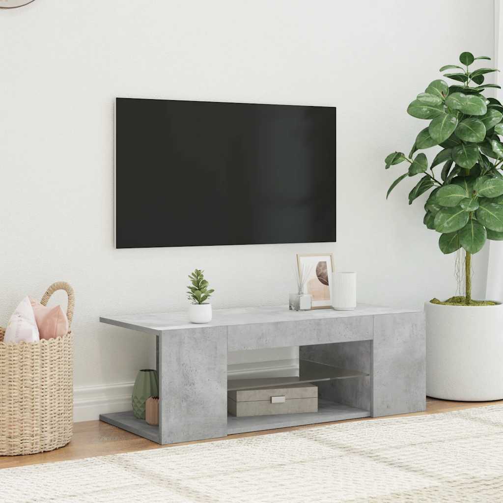 Meuble Tv Avec Lumières Led Bois D'ingénierie