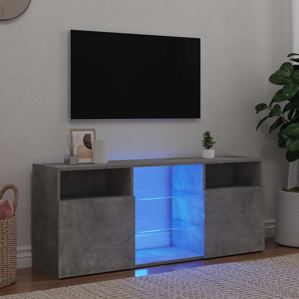 Meuble Tv Avec Lumières Led Bois D'ingénierie