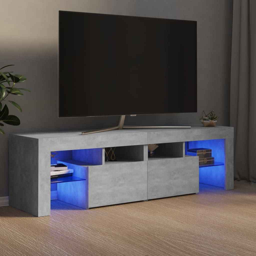 Meuble Tv Avec Lumières Led Bois D'ingénierie