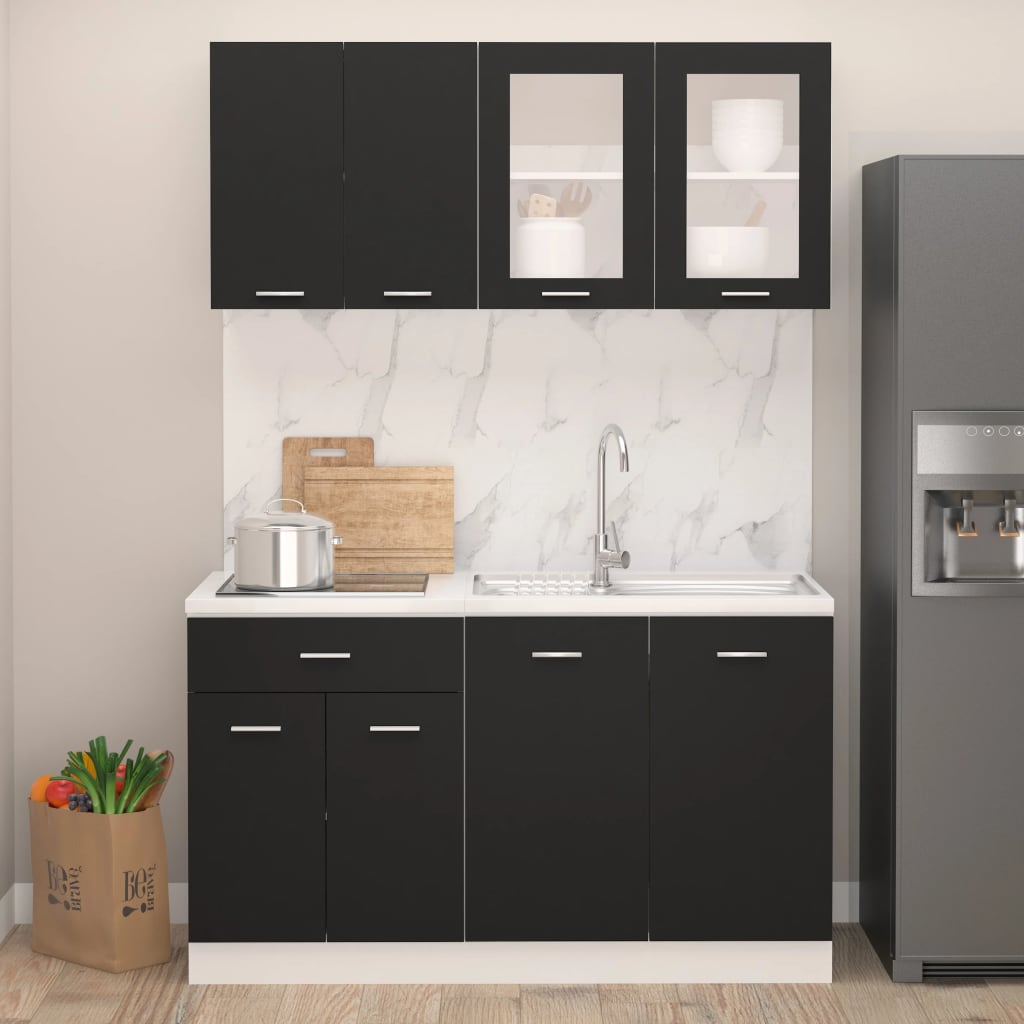 Ensemble De 4 Meubles De Cuisine "Lyon" En Chêne Artisanal