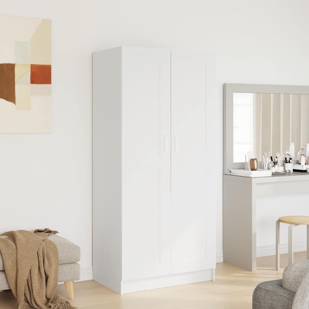 Garde-robe Blanc 82,5x51,5x180 cm Aggloméré