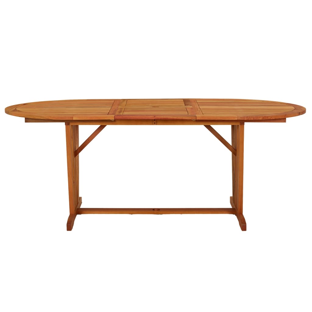 Table De Jardin 200X100X75 Cm Bois D'eucalyptus Solide