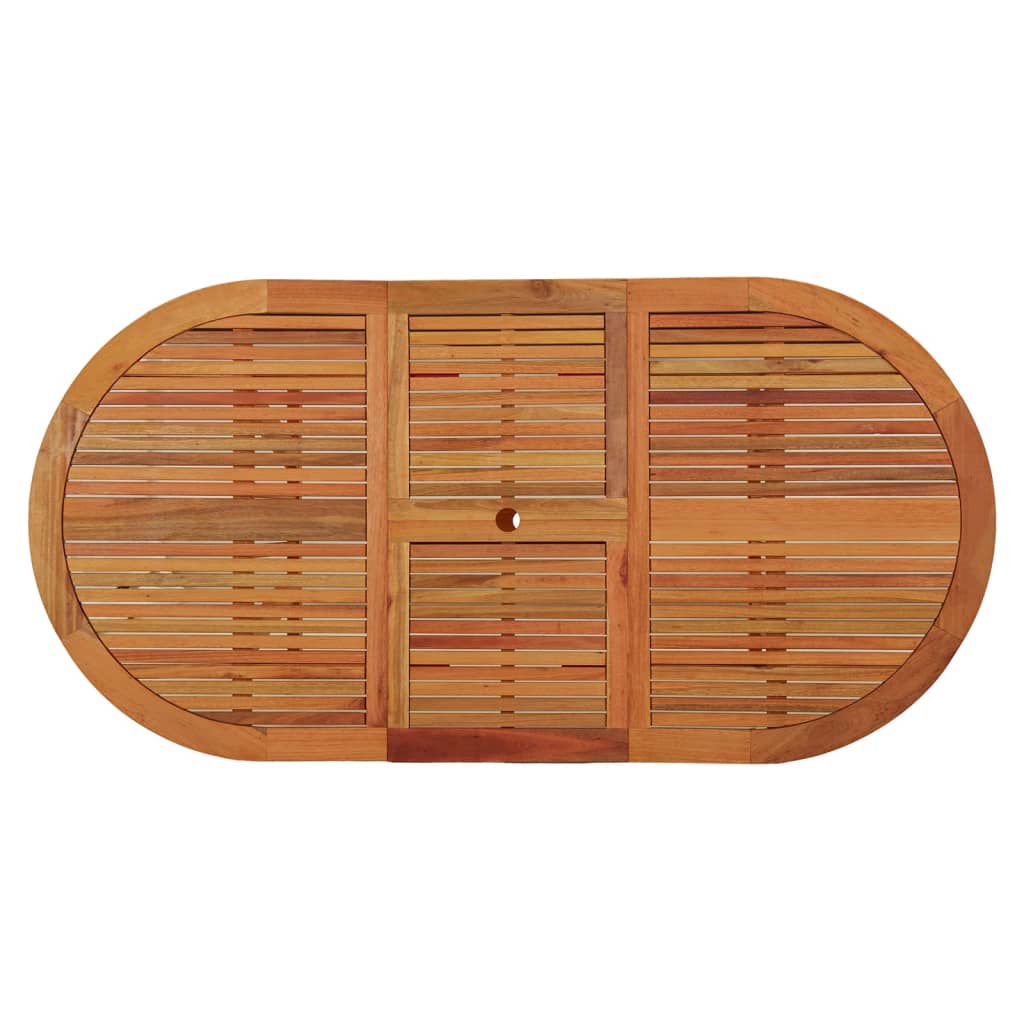Table De Jardin 200X100X75 Cm Bois D'eucalyptus Solide