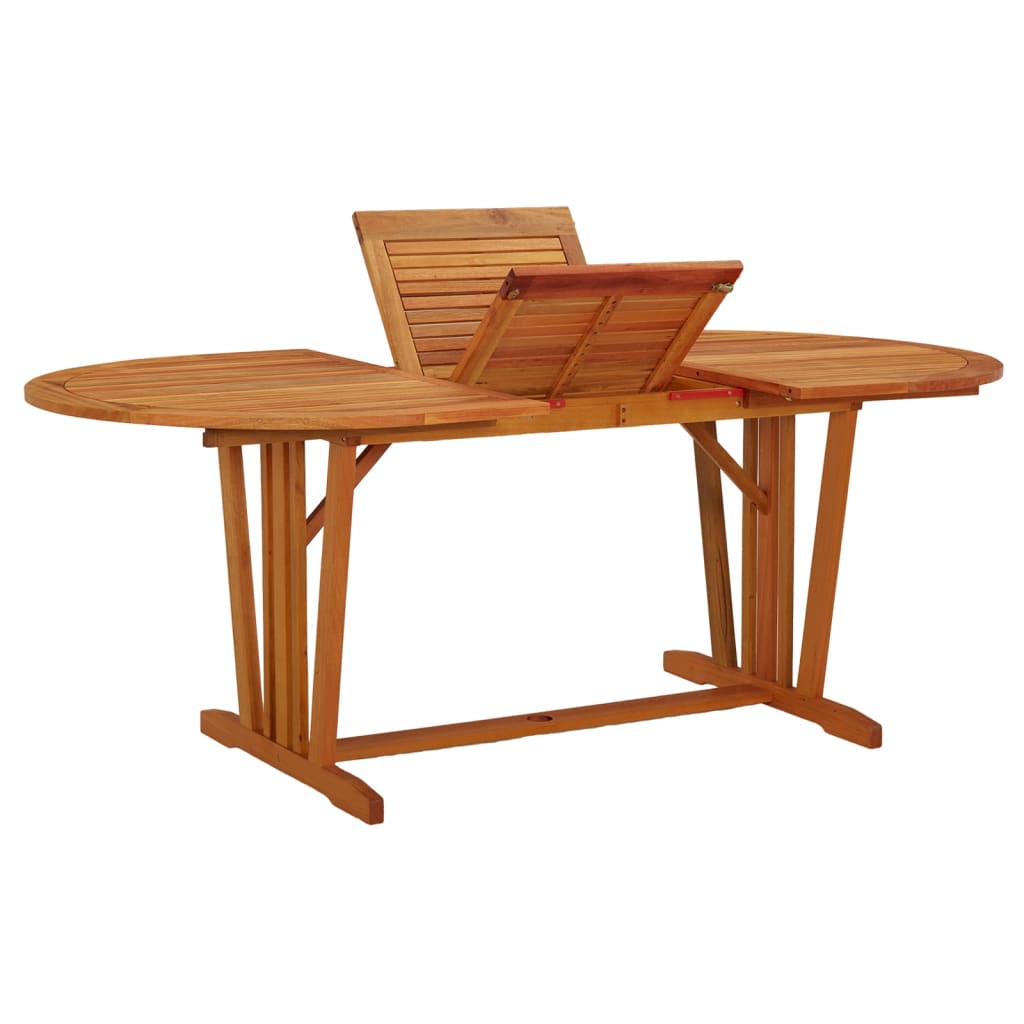 Table De Jardin 200X100X75 Cm Bois D'eucalyptus Solide