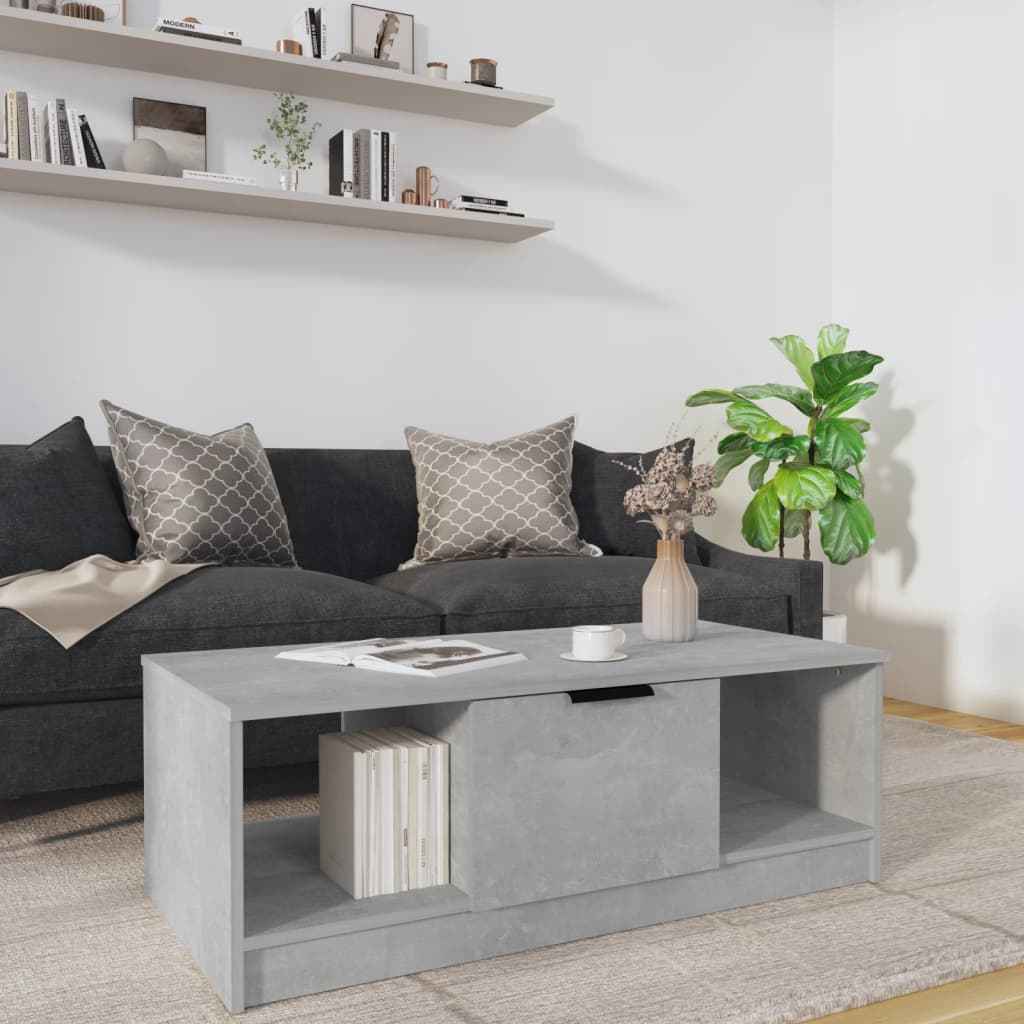 Table Basse 102X50X36Cm Bois D'ingénierie