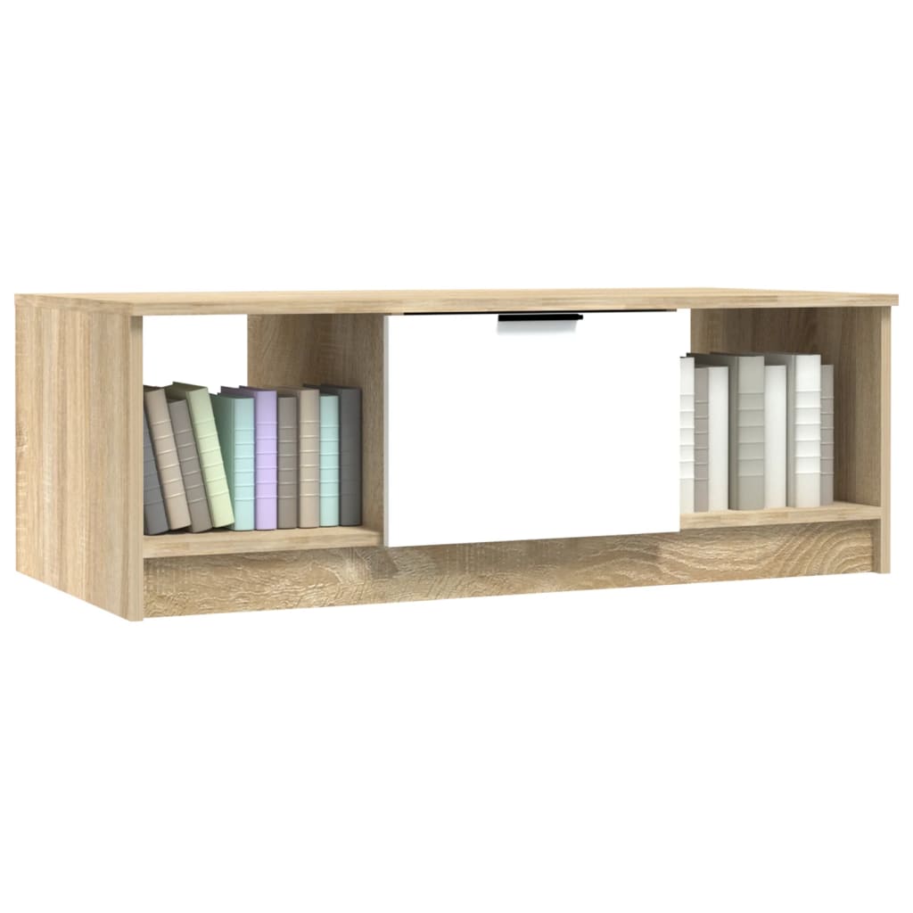 Table Basse 102X50X36Cm Bois D'ingénierie