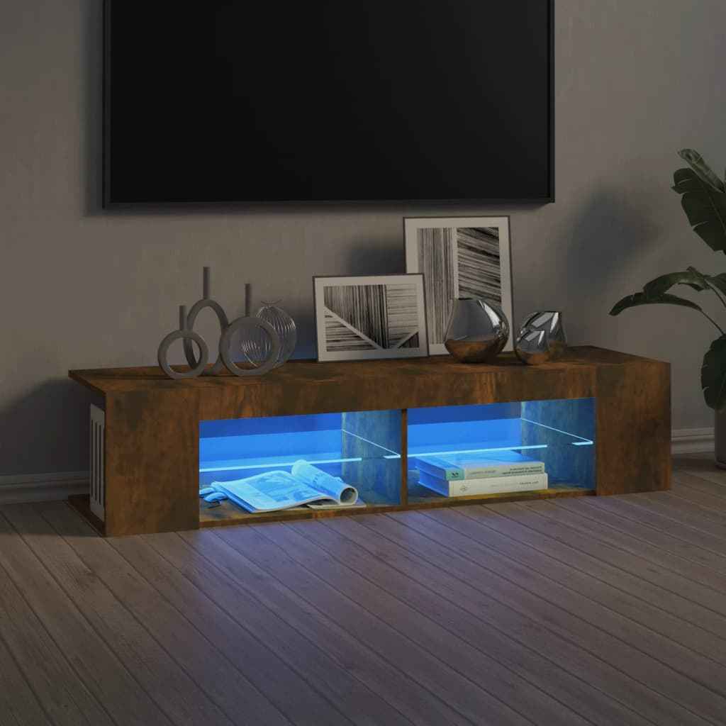Meuble Tv Avec Lumières Led Bois D'ingénierie