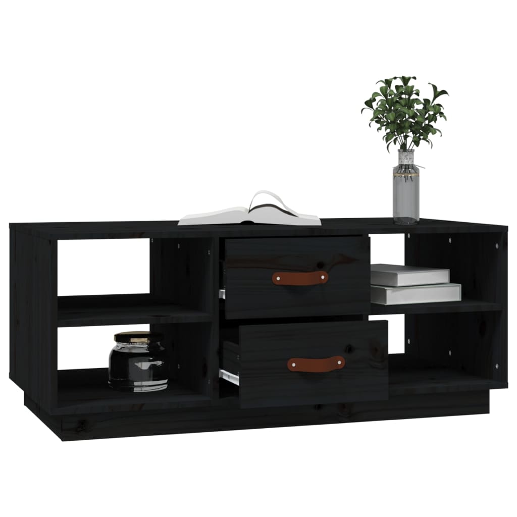 Table Basse 100X50X41 Cm Bois Massif De Pin