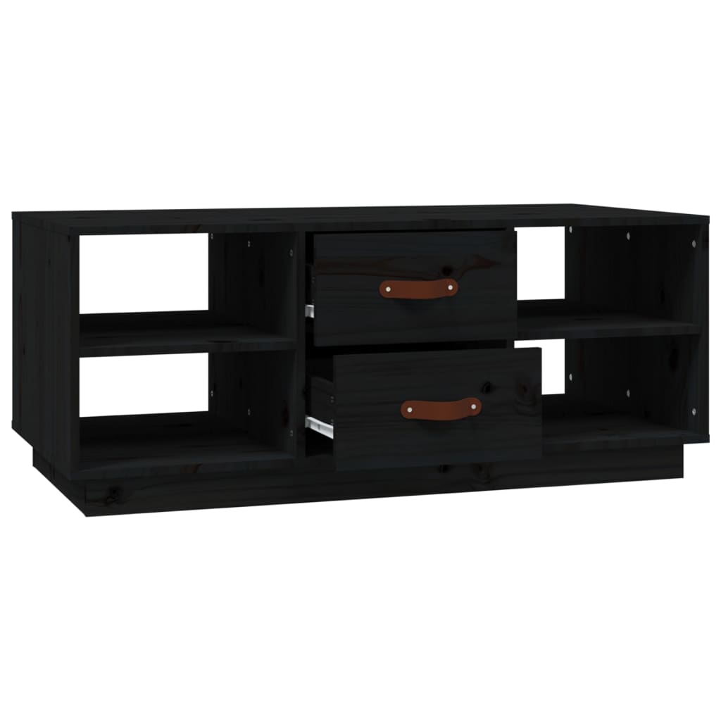Table Basse 100X50X41 Cm Bois Massif De Pin