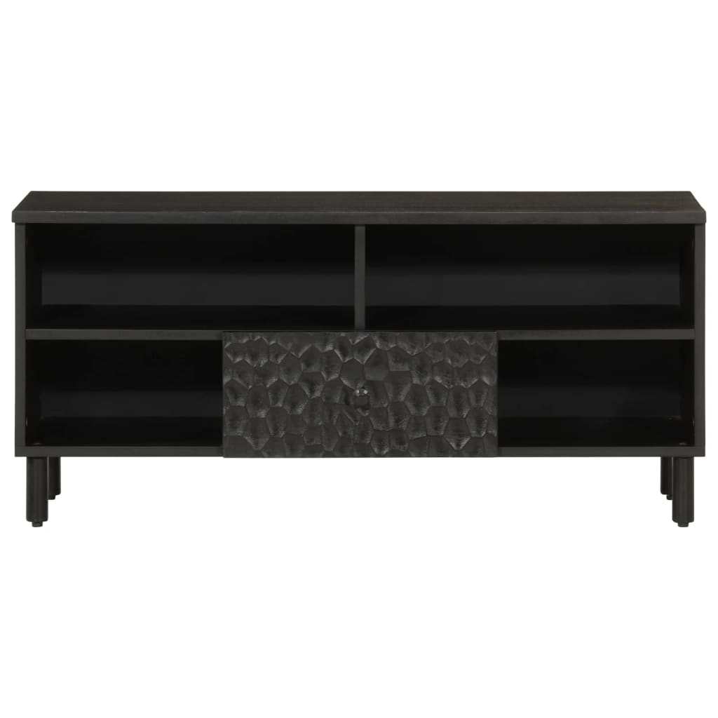 Meuble Tv 100X33X46 Cm Bois Massif De Manguier