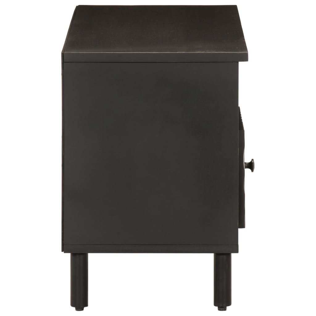 Meuble Tv 100X33X46 Cm Bois Massif De Manguier