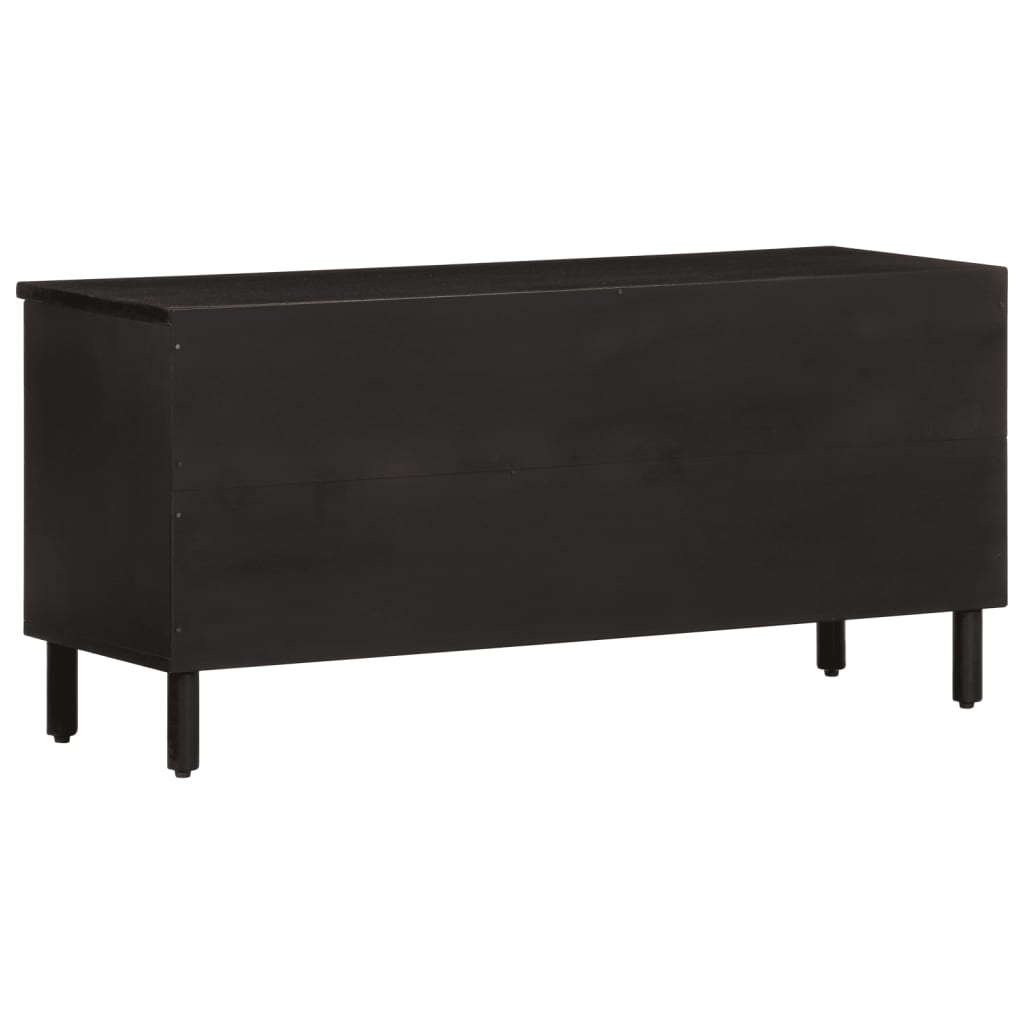 Meuble Tv 100X33X46 Cm Bois Massif De Manguier