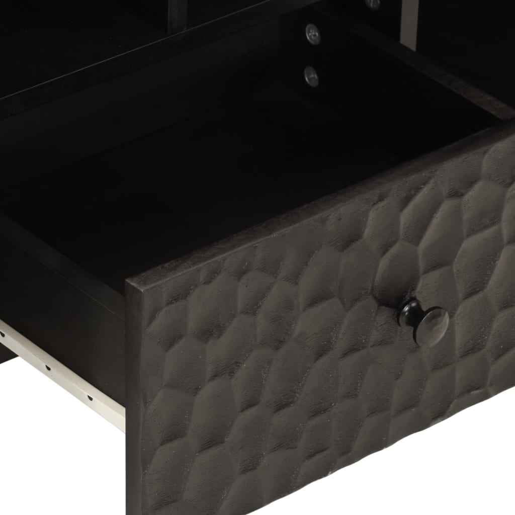 Meuble Tv 100X33X46 Cm Bois Massif De Manguier