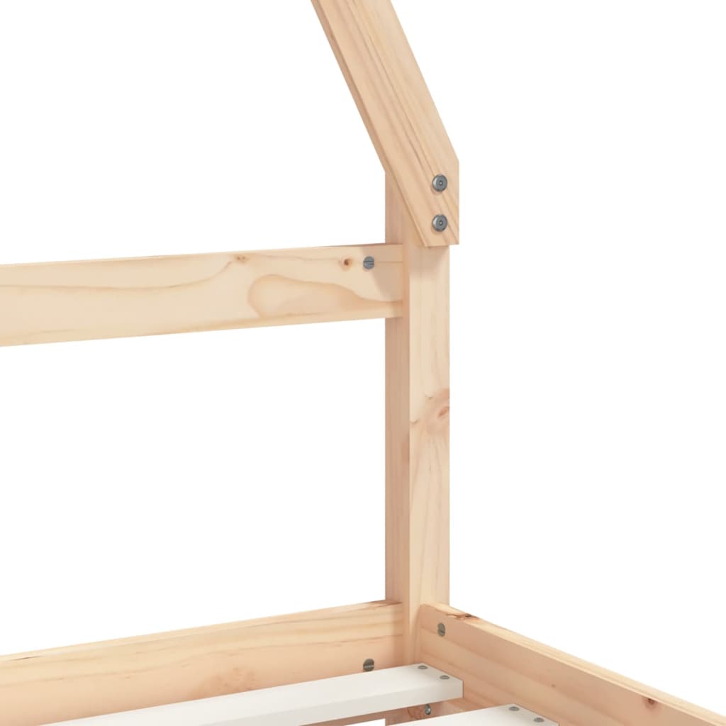 Cadre De Lit Pour Enfant Et Tiroirs 80X160Cm Bois De Pin Massif