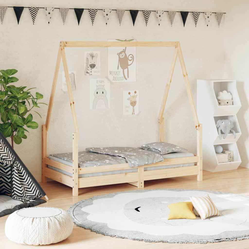 Cadre De Lit Pour Enfant Bois De Pin Massif