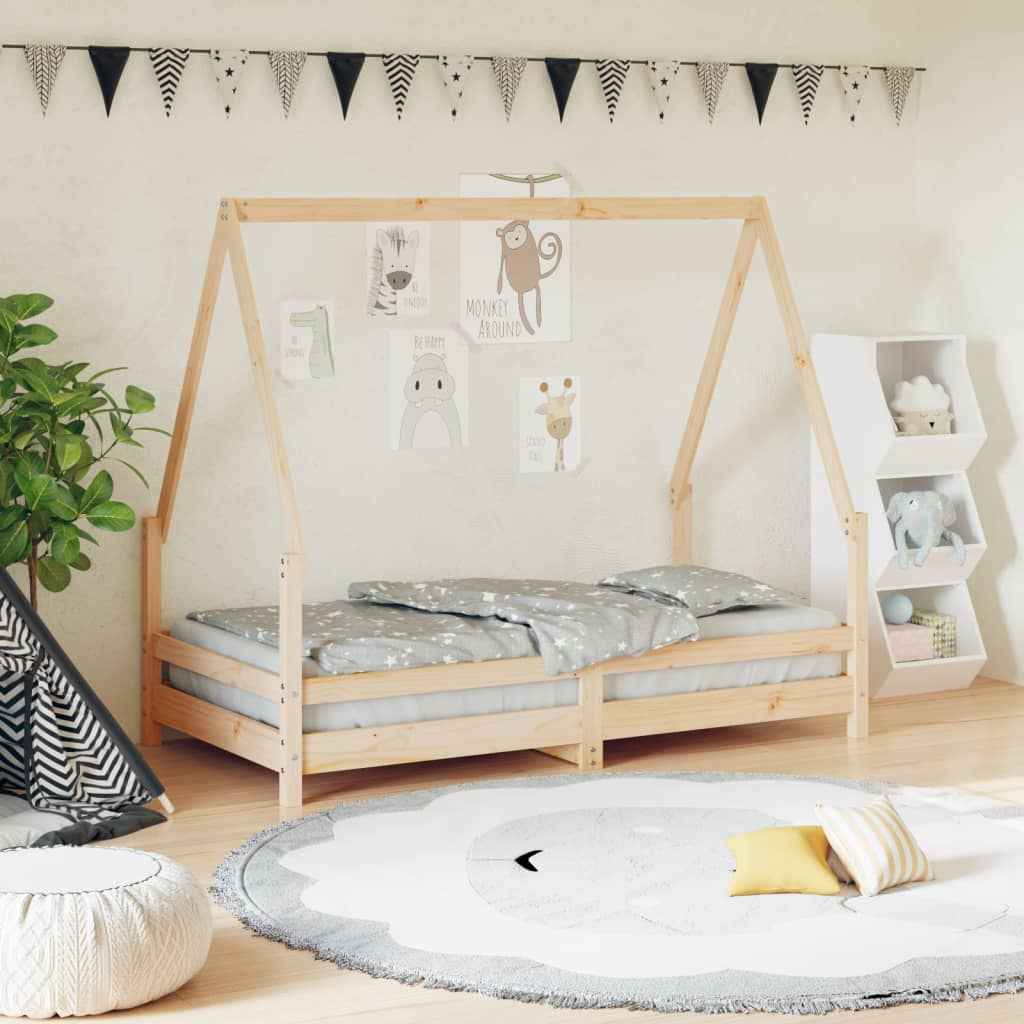 Cadre De Lit Pour Enfant Bois De Pin Massif