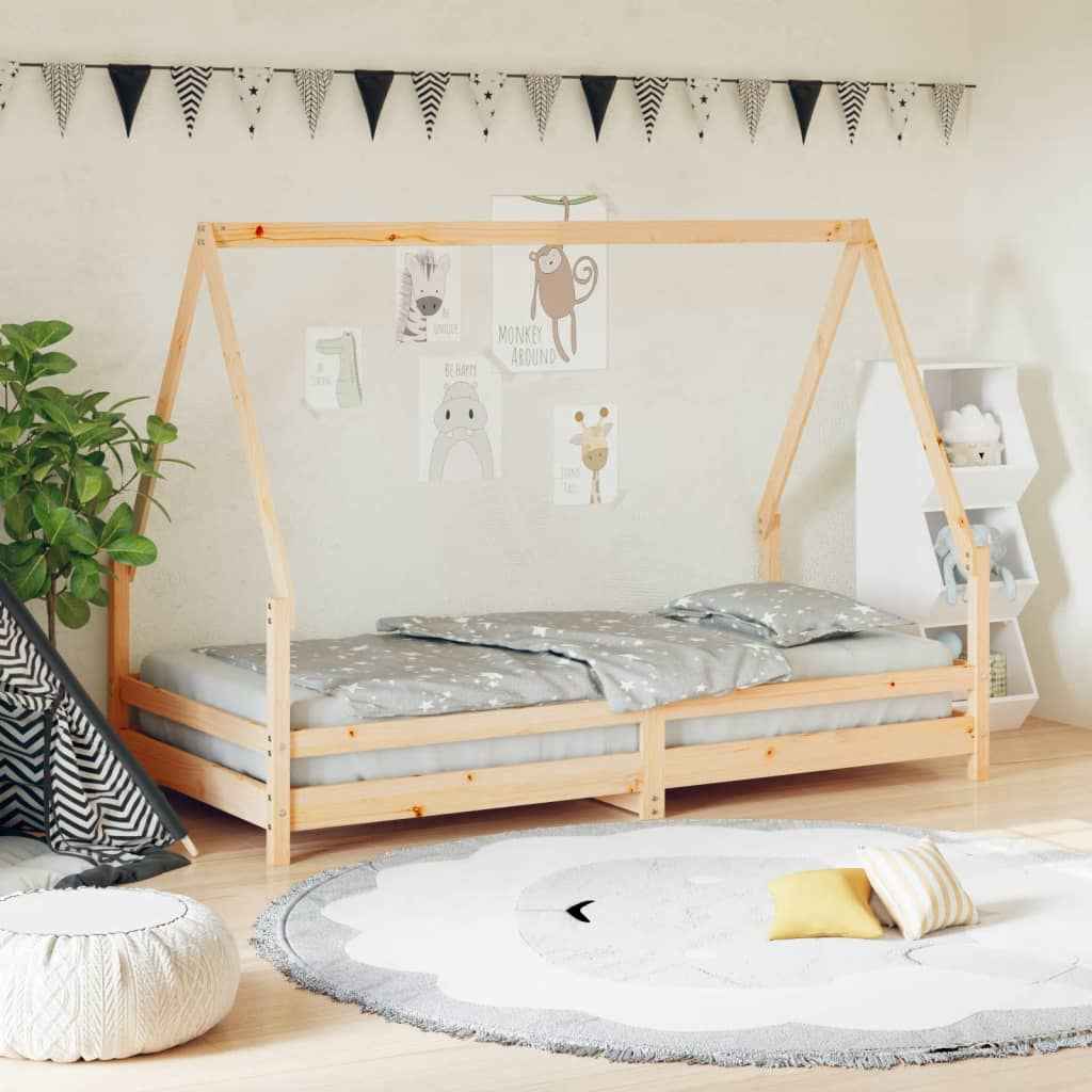 Cadre De Lit Pour Enfant Bois De Pin Massif