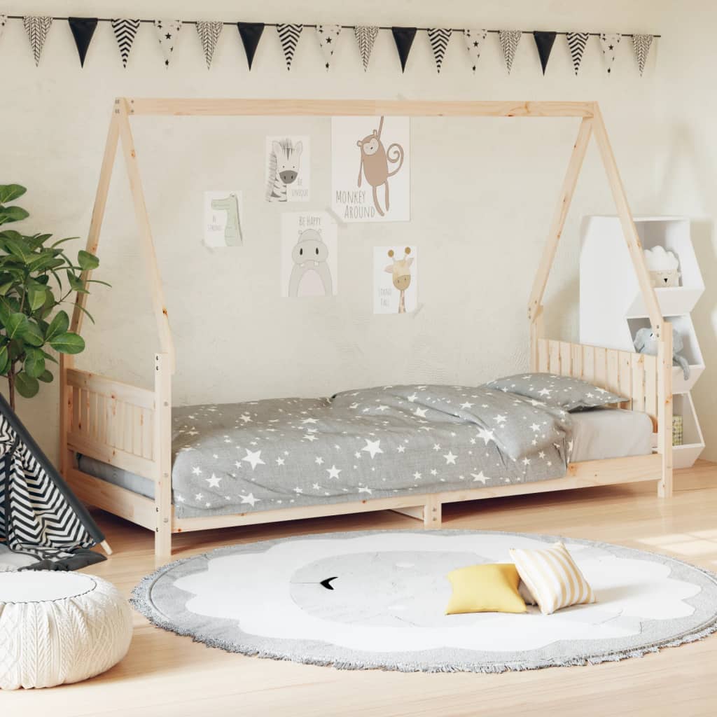 Cadre De Lit Pour Enfant Bois De Pin Massif