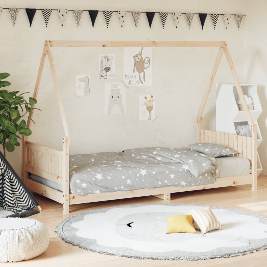 Cadre De Lit Pour Enfant Bois De Pin Massif