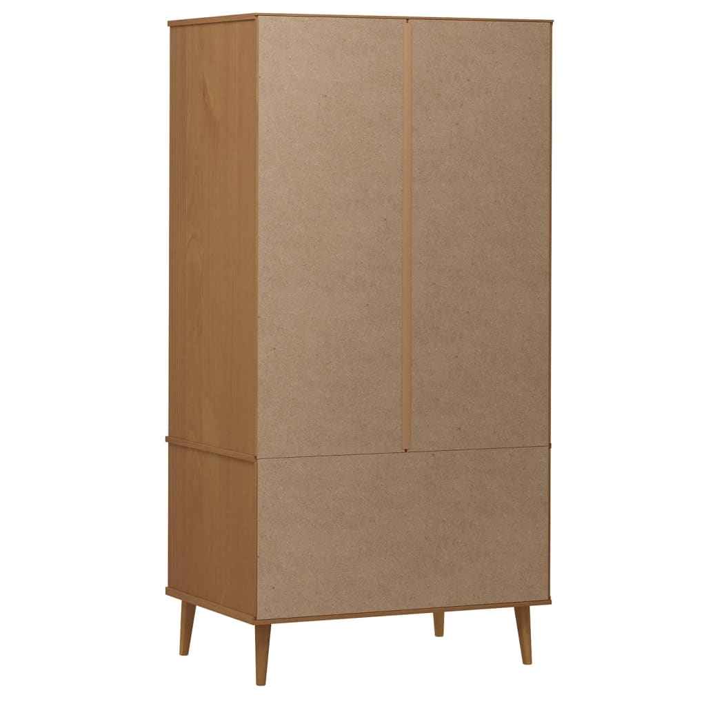 Garde-Robe Molde 90X55X175 Cm Bois Massif De Pin