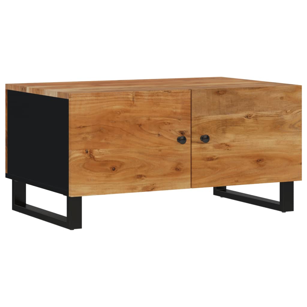 Table Basse 80X50X40 Cm Bois D'acacia Solide Et D'ingénierie