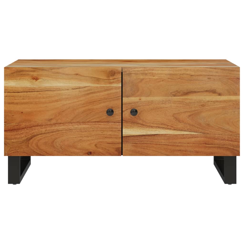 Table Basse 80X50X40 Cm Bois D'acacia Solide Et D'ingénierie