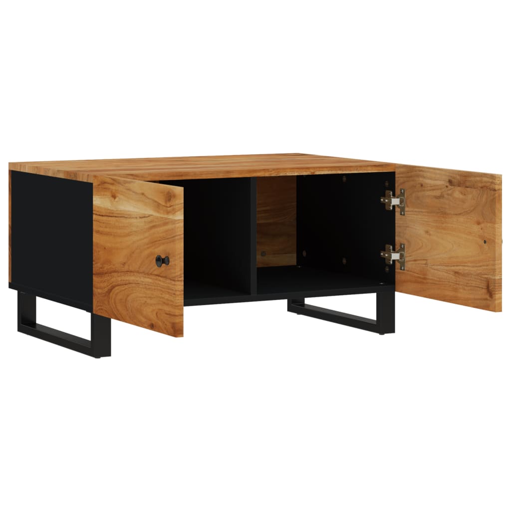 Table Basse 80X50X40 Cm Bois D'acacia Solide Et D'ingénierie