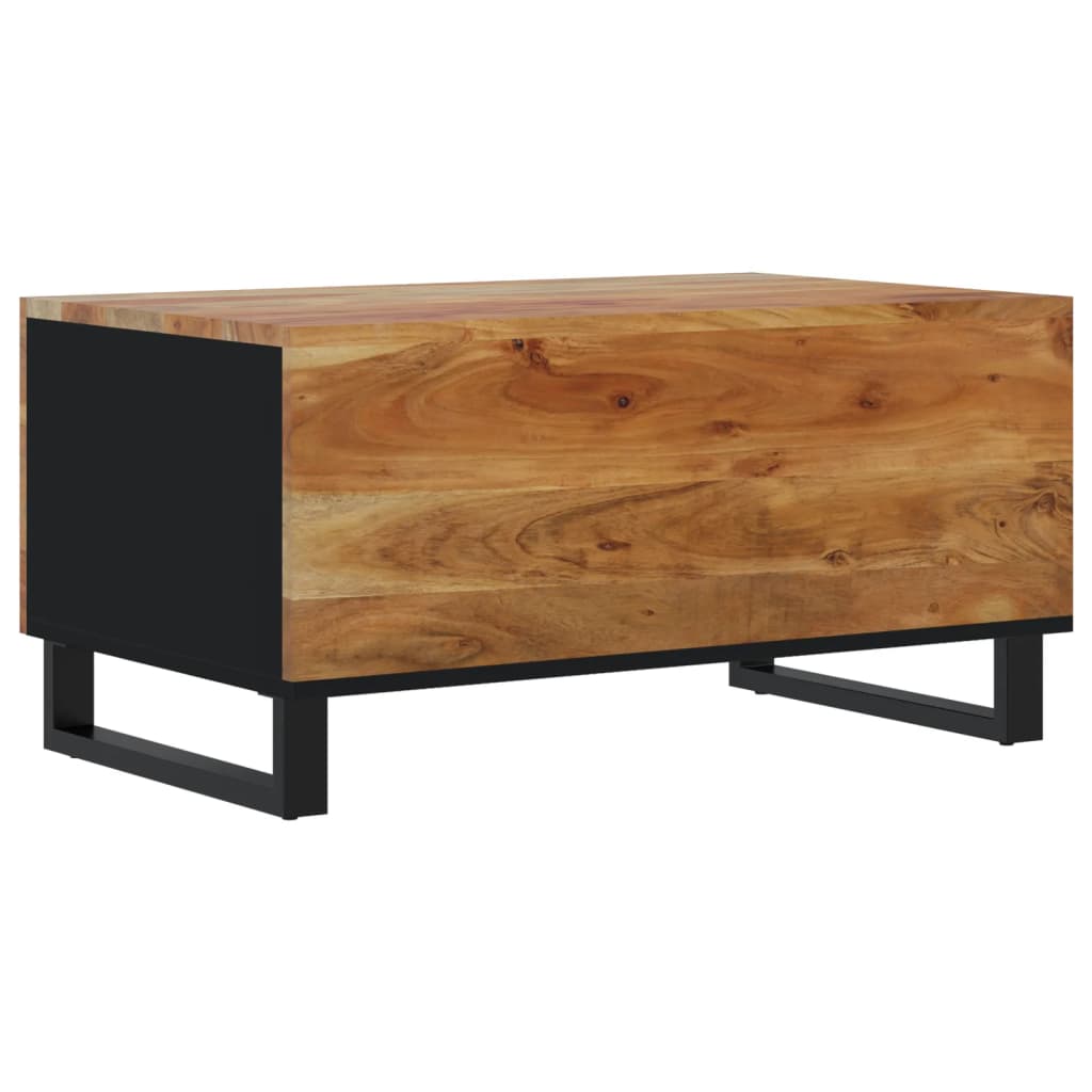 Table Basse 80X50X40 Cm Bois D'acacia Solide Et D'ingénierie