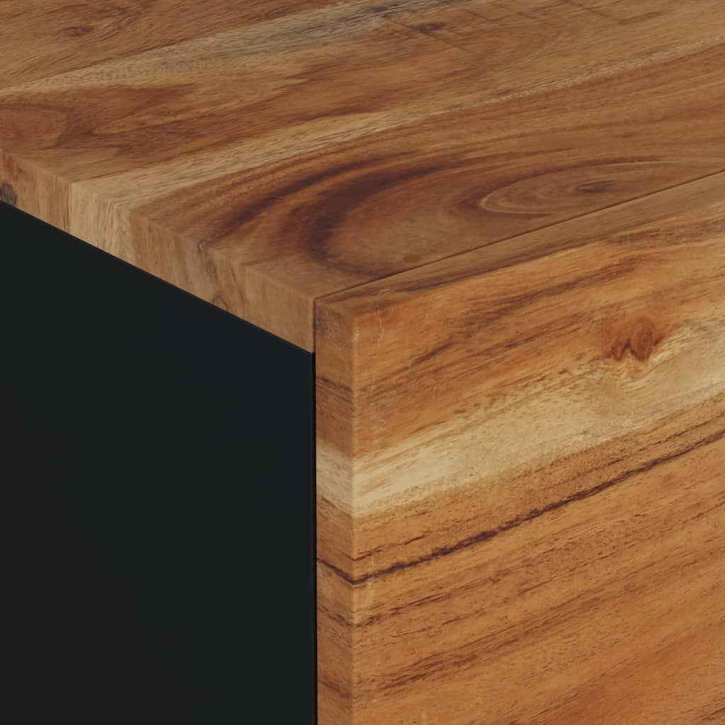 Table Basse 80X50X40 Cm Bois D'acacia Solide Et D'ingénierie
